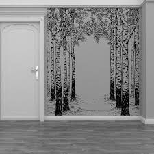 Birch Tree Wall Decal Canada Isabelle Max Birch Tree Forest Vinyl Wall Decal In 2020 Birch Tree Wall Decal Wall Mural Decals Vinyl Wall Decals