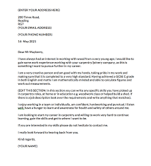 It is the one and only opportunity you are likely to have to grab their attention and make them want to meet you instead of many of the other cvs they may have piled up in front of them. Cover Letter For Carpenter Apprentice Example Template Downloadable