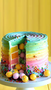 1001 Idees Gourmandes Pour Un Gateau Surprise Qui Epatera Les Invites Gateau Multicolore Gateau Gateau Surprise