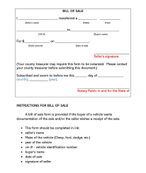 free vehicle car bill of sale forms us states word pdf