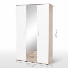 Check spelling or type a new query. Selkea Armoire De Chambre Style Contemporain Blanc Et Decor Chene L 121 Cm Cdiscount Maison