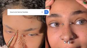 How To Not Fail At Henna Freckles Youtube