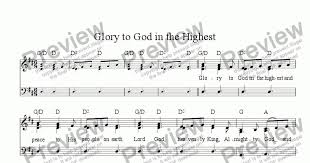 Check spelling or type a new query. Glory To God In The Highest Gloria Download Sheet Music Pdf File