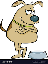 Cartoon mad dog Royalty Free Vector Image - VectorStock