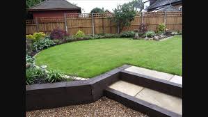 Patio Idea For Upward Sloping Garden Sloped Garden Patio Sloped Backyard