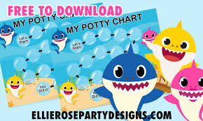 Sections show more follow today baby shark and pinkfong, with he. Free Baby Shark Potty Chart Ellierosepartydesigns Com