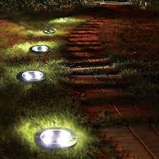 Kugeln und würfel gehören nach wie vor zu den beliebtesten formen für blumenbeet, terrasse & co. Solarleuchten Garten 4 Stuck 5 Led Wasserdichte Solar Bodenstrahler Dunkel Sensorik Landschaftslichter Outdoor Solar Lights Solar Lights Garden Outdoor Solar