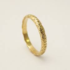 Gold Wedding Band For Woman Simple Thin Wedding Band With Etsy Simple Gold Wedding Rings Thin Gold Wedding Band Wedding Rings For Women