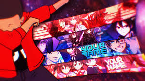 We've gathered more than 3 million images uploaded by our users and sorted them by the most popular ones. Free Anime Youtube Banner Template 4 Banners Manodnz Youtube