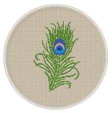 Petites peacock and unicorn (leisure arts cross stitch pattern, # 3150). Peacock Feather Cross Stitch Pattern Cross By Magiccrossstitch Kanavice Ornekleri Kanavice Desenler