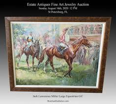 Large Jack Lawrence Miller Equestrain Painting