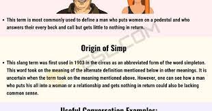 Simp Meaning Do You Actually Know What This Slang Term Stands For 7esl Slang Words Learn English Meant To Be