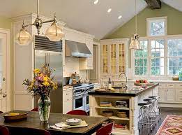 Beautiful Kitchen Love The Windows Vaulted Ceiling Kitchen Kitchen Design Interior Design Kitchen
