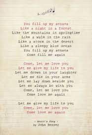 Songs with 'annie' in the title, or reasonably prominent in the lyrics. John Denver Annie S Song Great Song Lyrics Christian Song Lyrics Song Lyrics Art
