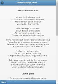 Berjalan di tengah terik sampai lena. Kumpulan Puisi Alam Von Katadroid Dev Android Apps Appagg