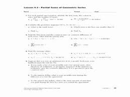 Arithmetic Sequence Worksheet Answers New Arithmetic Series Geometric Series Partial Su In 2020 Arithmetic Sequences Word Problem Worksheets Persuasive Writing Prompts