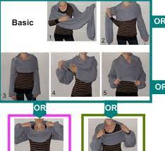 How to knit a shawl. Sweater Scarf Shawl With Sleeves At Both Ends In Very Dark Etsy Tricot Diy Tricot Crochet Echarpe De Chandail