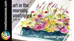 I started practicing these strokes and then tried out the tulip. How To Watercolor And Doodle An Easy Floral Arrangement Youtube