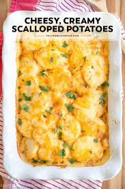 Cheesy Scalloped Potatoes Au Gratin Recipe Easy Cheesy Scalloped Potatoes Scalloped Potatoes Cheesy Scalloped Potato Recipes