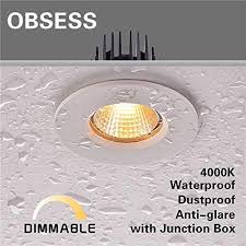 Maybe you would like to learn more about one of these? Obsess 3 Inch Ip65 Waterproof Recessed Trim With 8w Cob Led Downlight White Damp Location Use Aluminum Neutral White 4000k Dimmable Bathroom Can Lighting Shower Room Downlights Ceiling Light Industrial Scientific Recessed