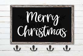 Download Free Merry Christmas Word Art Png Overlays Svg Cut Files SVG Cut Files