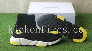 Balenciaga Socks Black And Yellow Balenciaga X Mr Porter Speed Trainer Bb Black Yellow Balenciaga Black N Yellow Trainers