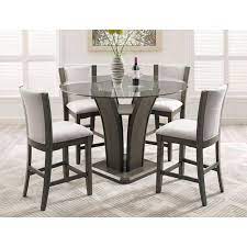 ( 1.9) out of 5 stars. Crown Mark Camelia Grey 5 Piece Counter Height Table And Stool Set Darvin Furniture Pub Table And Stool Sets