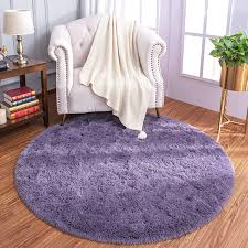 Maybe you would like to learn more about one of these? Lochas Luxury Round Fluffy Area Rugs For Bedroom Kids Girls Room Nursery Super Soft Circle Rug Cute Shaggy Carpet For Children Living Room 4x4 Feet Grey Purple Home Kitchen Amazon Com