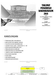 Unit kokurikulum tingkatan enam smk tun abdul razak 36200 selekoh perak kandungan folio kokurikulum bil perkara 1.0 info kementerian pendidikan malaysia 1.1 latar belakang. Taklimat Pengurusan Kokurikulum 2018