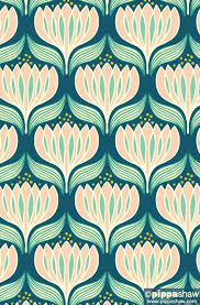 Armi ratia declared that marimekko would not print floral fabrics, however in 1964 maija isola ignored this decr. 60s Lotus Design By Pippa Shaw Repeat Pattern Lotus Blossom Pippashawdesign Licensing Floral Pattern Art Art Deco Pattern Pattern Wallpaper