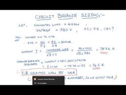 Circuit Breaker Selection