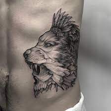 Edgy Recreations Of Mythical Creatures Emerge From Blackwork Tattoos Tattoos Black Ink Tattoos Rib Tattoo