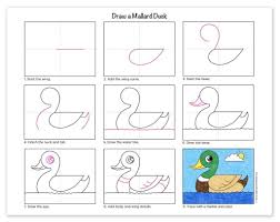 How To Draw A Duck Art Projects For Kids Animal Art Projects Duck Art Kids Art Projects