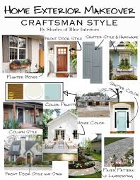 Ranch house plans tend to be simple, wide, 1 story dwellings. Home Exterior Makeover Plans Shades Of Blue Interiors