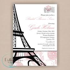 Paris Bridal Shower Invitation Printable 5x7 Eiffel Tower Customize The Colors Paris Bridal Shower Theme Bridal Shower Paris Bridal Shower