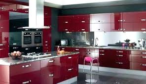 High Quality Acp Sheets For Modern Kitchen Interiors Red Kitchen Cabinets Modern Kitchen Design Gloss Kitchen Cabinets