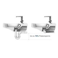 Mini Siphon Raumsparsiphon Flach Siphon Ablauf Waschbecken Kuche Bad Wohnmobil Ebay