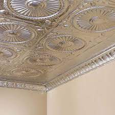 The pressed metal panels also come with matching cornices, which can be installed at the edges along the walls and tiles and add completeness to tin ceiling xpress is home of the highest quality tin ceiling tiles.our tiles can be compared to ornamental art and are varied in composition and. Great Lakes Tin 2x2 Ceiling Tiles In Toronto Diy Decor Store