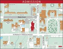 Oxford Campus Map Showing The Location Of The Admission Visit Center And Nearby Parking Campus Map University Of Miami Ohio University
