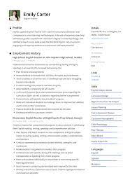 Overcome it with our tips and prove to summary of qualifications. English Teacher Resume Writing Guide 12 Free Templates 2020