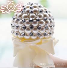 Besides good quality brands, you'll also find plenty of discounts when you shop for diamond pearl wedding bouquets during big sales. Elegant Pearl Wedding Flowers Mini Bridal Bouquets Crystal Sparkle Bouquet Bride Bridesmaid Wedding Bouquet From Bridalee 18 9 Dhgate Com