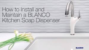 a blanco kitchen soap dispenser