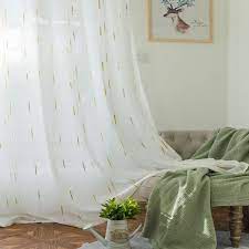 Korean Aesthetical Sheer Curtain Versatile Jacquard Sheer Curtain Colorful Raindrop Fabric One Panel Curtains Sheer Curtain Curtain Styles
