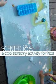 Scented Ice Sensory Play An Easy Activity For Kids Hoawg Daycare Activities Sensory Activities Toddlers Summer Activities For Toddlers