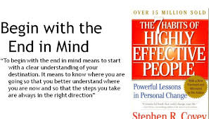 Image result for begin with the end in mind