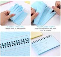 Spiral Index Cards, 8 Pack Ruled Spiral Bound Revision Cards, Multicolor  Flash Record Cards Note Taking Paper With PVC Cover 400 Sheets - 3 X 5...