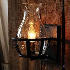 Led Seedy Glass Wall Light Retro Style Single Light Flask Wall Mount Fixture For Pathway Farmhouse Rustic Wall Sconces Glass Wall Lights Wall Lights