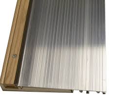 These adjustable thresholds perform as well as their conventional cousins, however they also have the ability to raise or lower the vinyl seal as required sealing against the bottom of the door. Exterior Inswing Threshold 7 13 16 Inch X 36 Inches Mill Finish Buy Online In Botswana At Botswana Desertcart Com Productid 14816955