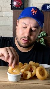 Deliciosos aros de cebolla con 5 ingredientes #comida #recetas #foodie  #arosdecebolla