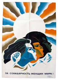 Original Soviet Cold War Propaganda Poster Women Solidarity Feminism In Ussr Socialistrealism Cold War Propaganda Propaganda Posters Propaganda